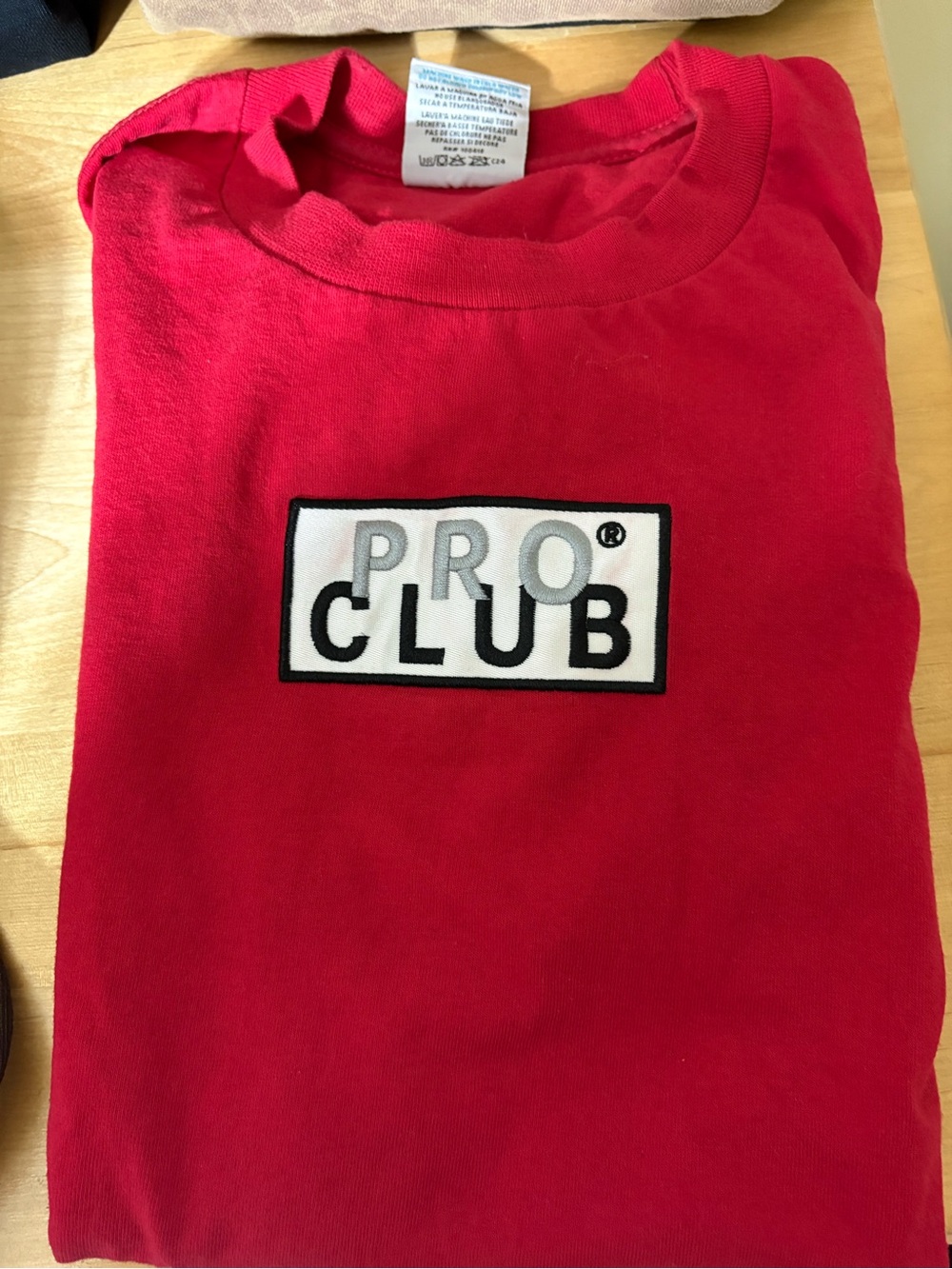 Pro Club Men’s Red Logo Sweatshirt